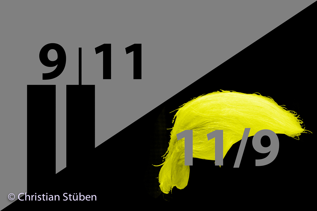 9/11 never forget, 11/9 forever regret